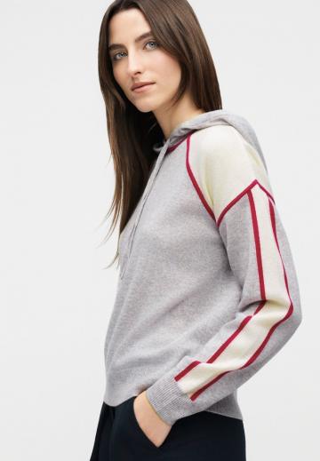 Пуловер с капюшоном