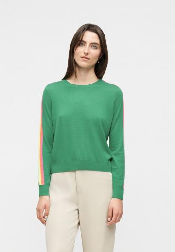 Пуловер в полоску