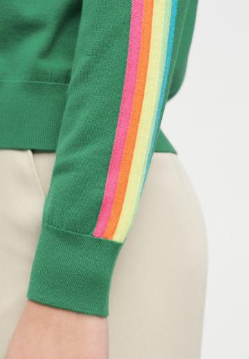 Пуловер в полоску