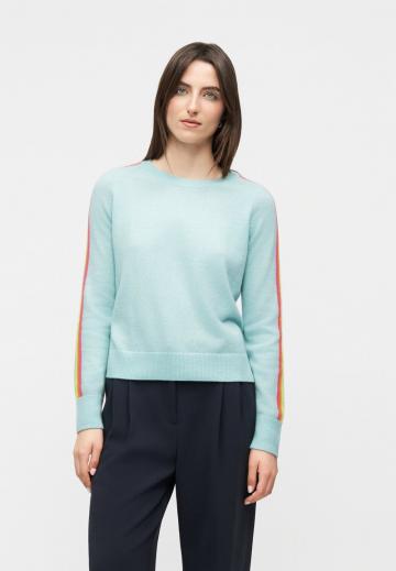 Пуловер в полоску