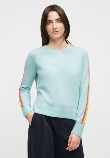 Пуловер в полоску