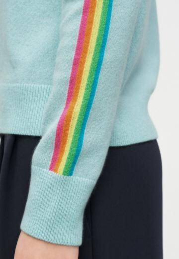 Пуловер в полоску