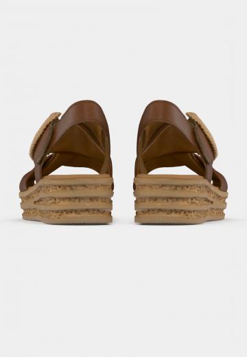 Босоножки на танкетке