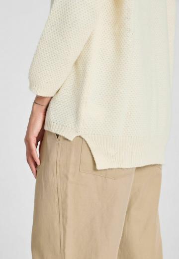 Пуловер с рукавом три четверти