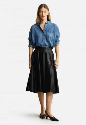 Кожаная юбка