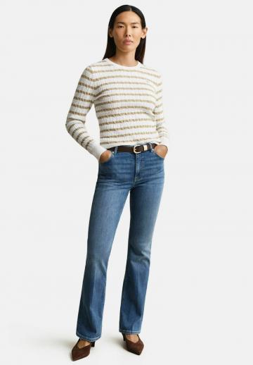 Пуловер в полоску