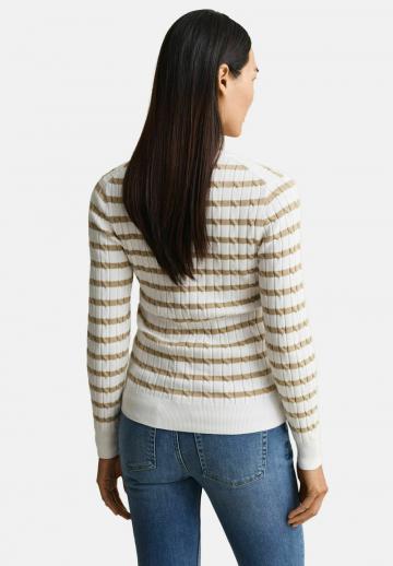 Пуловер в полоску