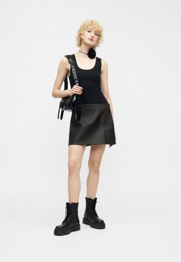 Кожаная юбка