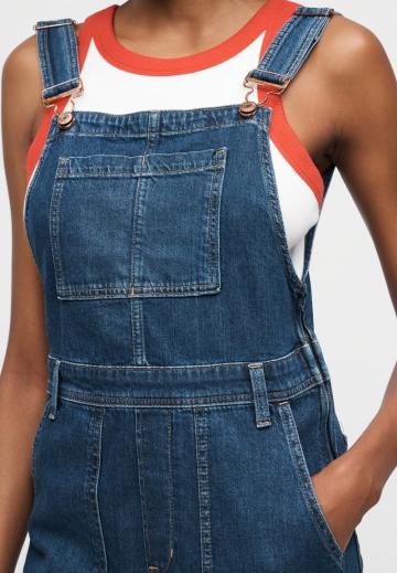 Джинсовый комбинезон