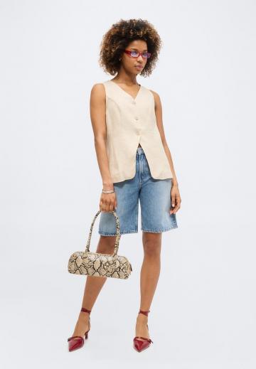 Джинсовая жилетка