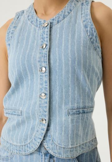 Джинсовая жилетка