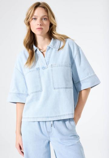 Джинсовая блузка