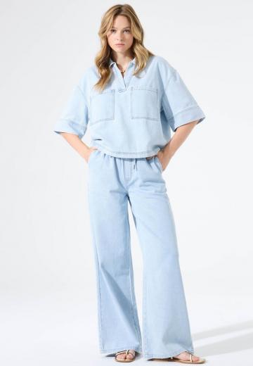 Джинсовая блузка