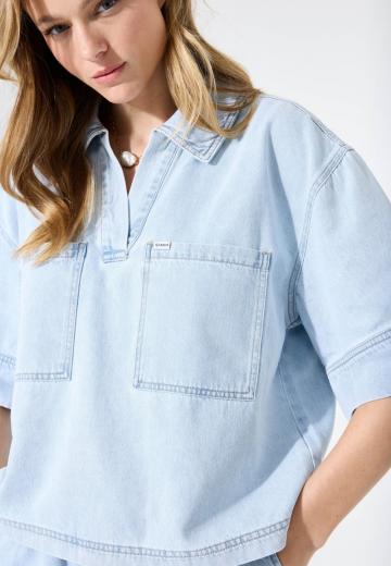 Джинсовая блузка