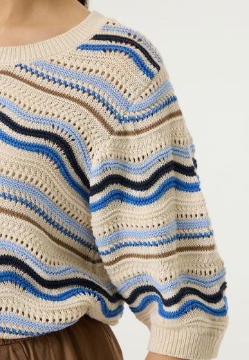 Пуловер с рукавом три четверти