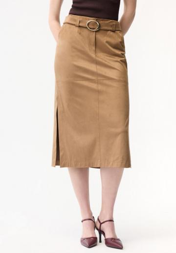 Юбка с накладными карманами