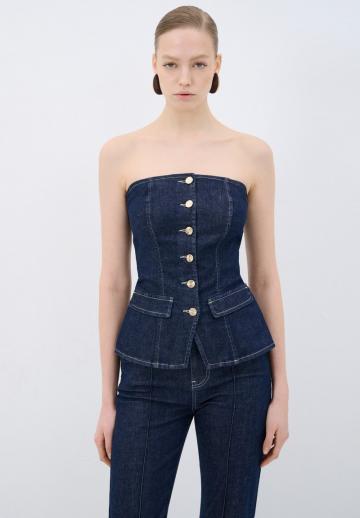 Джинсовая жилетка