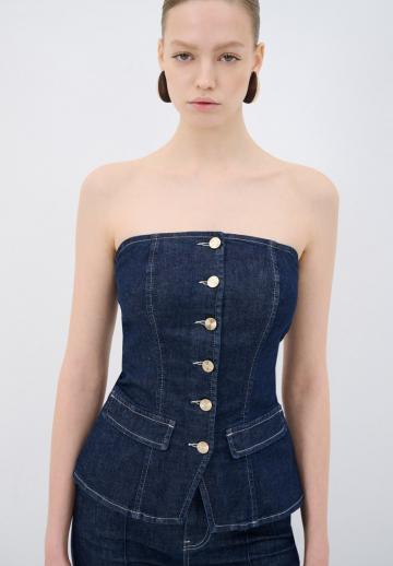 Джинсовая жилетка
