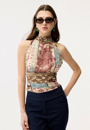 Блузка без рукавов