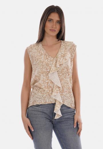 Блузка без рукавов