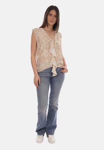 Блузка без рукавов