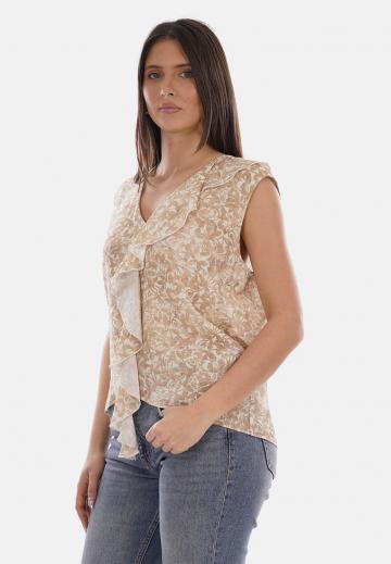 Блузка без рукавов