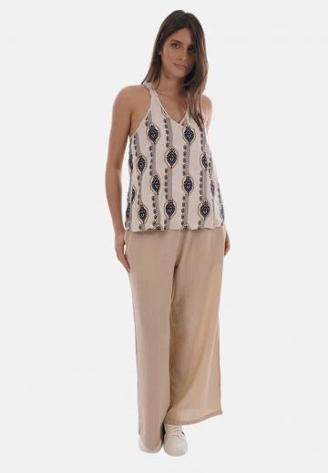 Блузка без рукавов