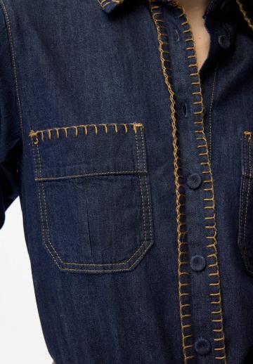 Джинсовая блузка