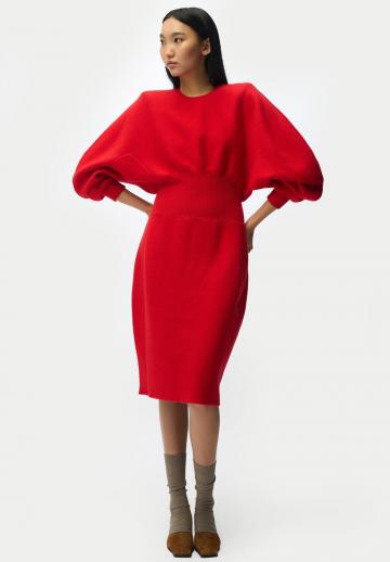 Вязаное платье