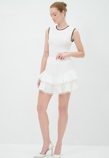 Юбка с воланами