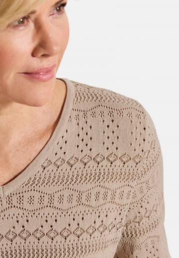 Пуловер с рукавом три четверти