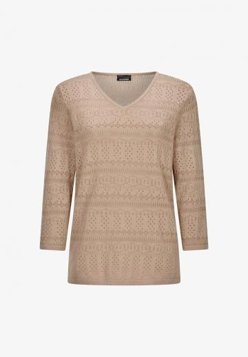 Пуловер с рукавом три четверти