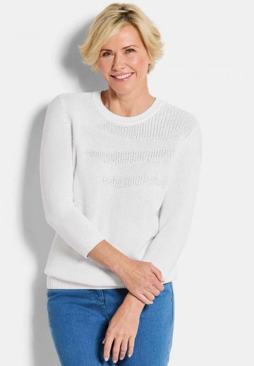 Пуловер с рукавом три четверти