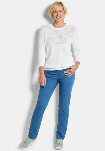 Пуловер с рукавом три четверти