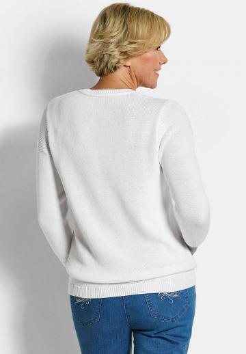 Пуловер с рукавом три четверти