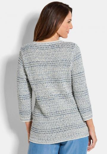 Пуловер с рукавом три четверти