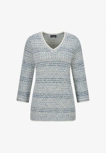 Пуловер с рукавом три четверти