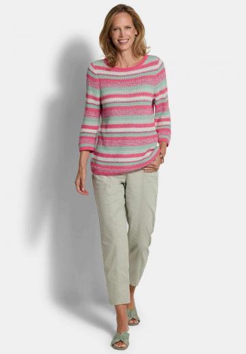 Пуловер с рукавом три четверти