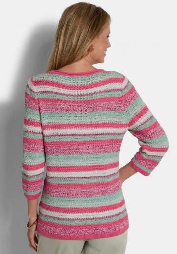 Пуловер с рукавом три четверти