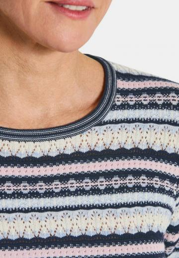 Пуловер с рукавом три четверти