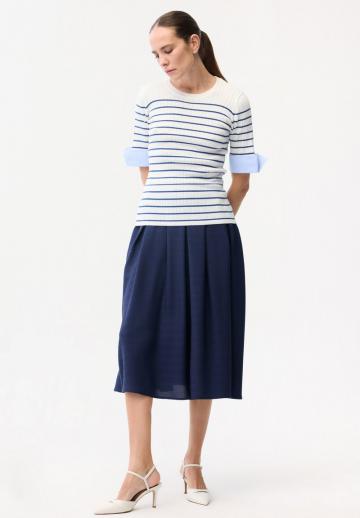 Пуловер с коротким рукавом