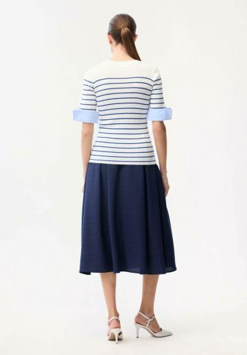 Пуловер с коротким рукавом