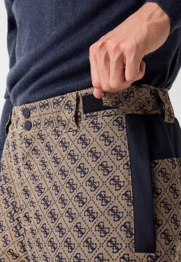 Брюки с накладными карманами