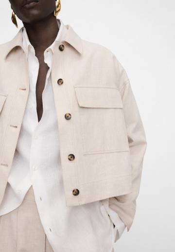 Куртка с накладнымит карманами