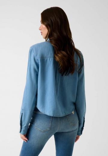 Джинсовая блузка