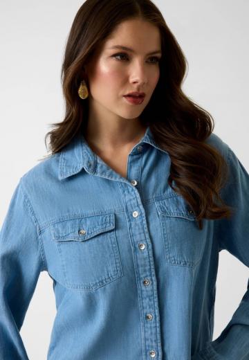 Джинсовая блузка