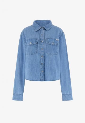 Джинсовая блузка