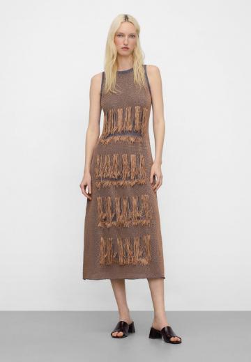 Вязаное платье