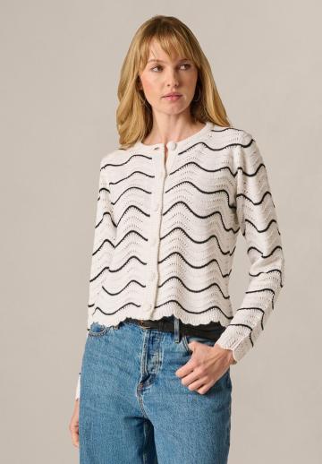 Жаккардовая вязаная кофта