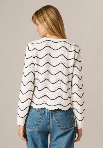 Жаккардовая вязаная кофта